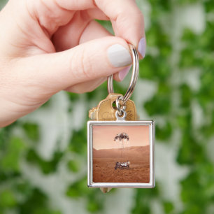 The Perseverance Rover Landing Safely On Mars. Key Ring