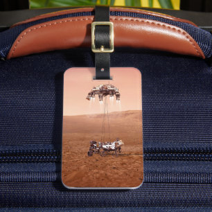 The Perseverance Rover Landing Safely On Mars. Luggage Tag