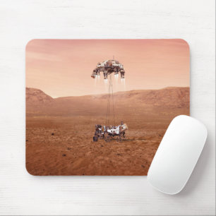 The Perseverance Rover Landing Safely On Mars. Mouse Pad