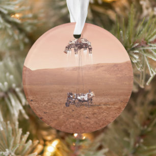 The Perseverance Rover Landing Safely On Mars. Ornament