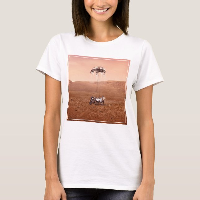 The Perseverance Rover Landing Safely On Mars. T-Shirt (Front)