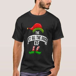 The pet all the Dogs Elf Present Reindeer Snowman  T-Shirt