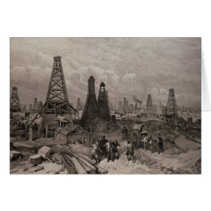 The Petroleum Oil Wells at Baku on the Caspian