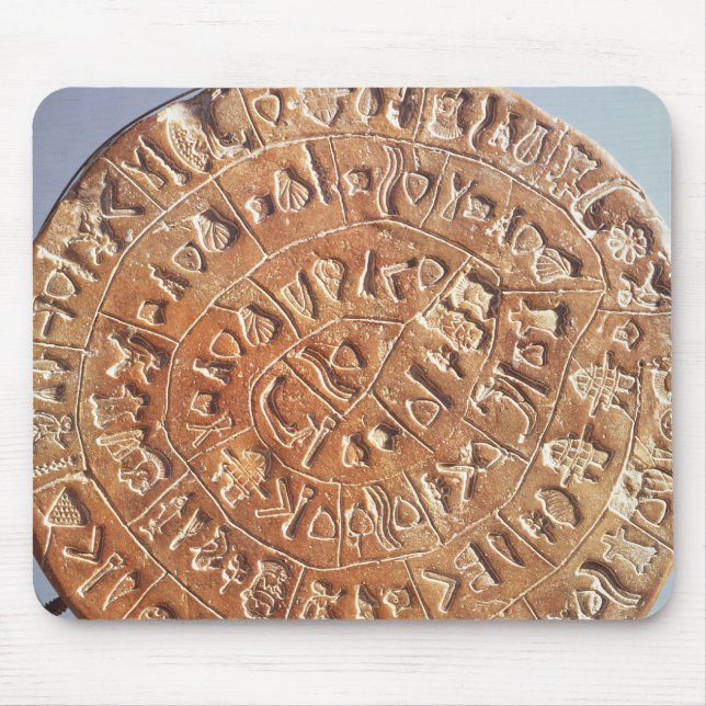The Phaistos Disc, with unknown significance Mouse Pad (Front)