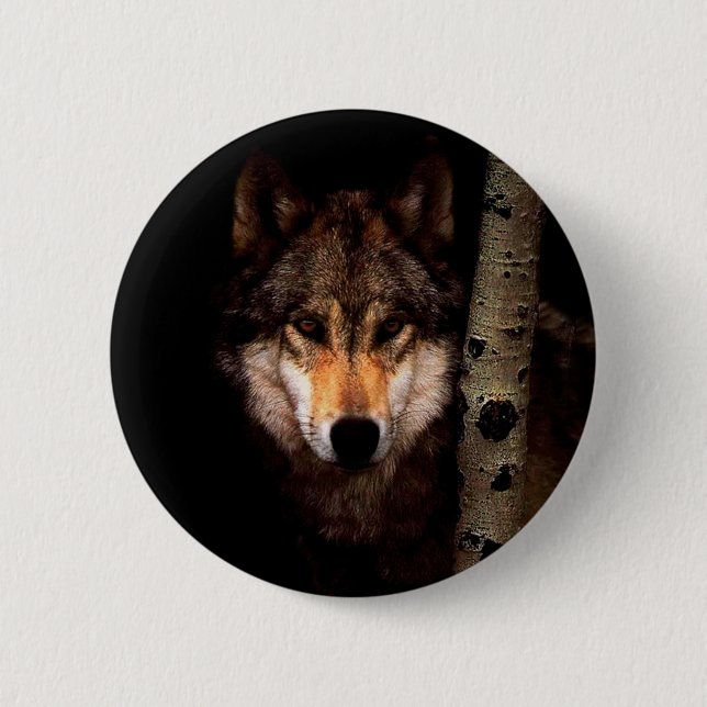 The Phantom Wolf 6 Cm Round Badge (Front)