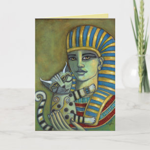 The Pharaoh's Cat Original Blank Card