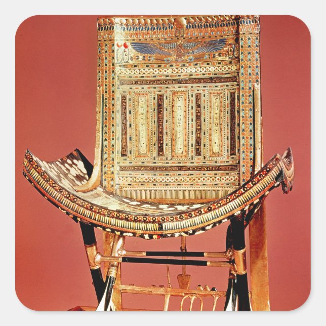 The pharaoh's ecclesiastical throne square sticker (Front)