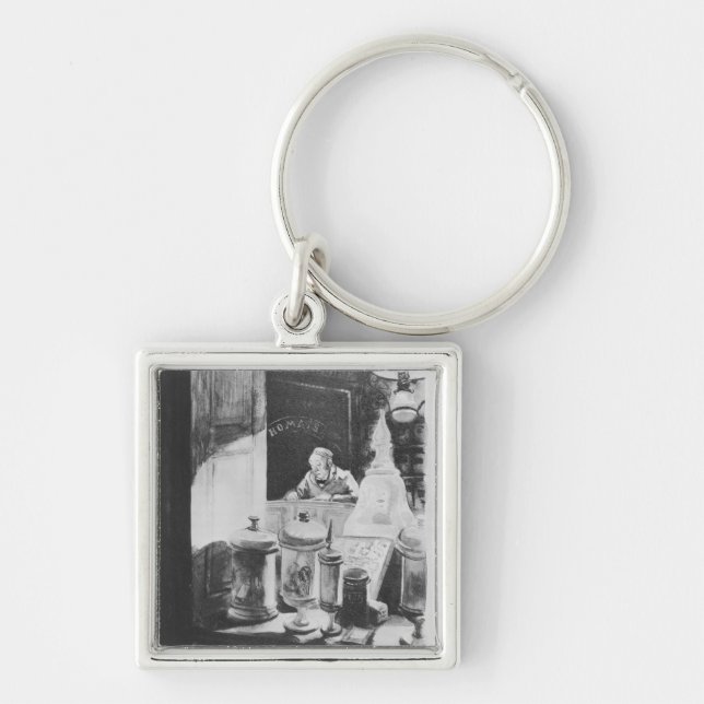 The Pharmacist Homais Key Ring (Front)