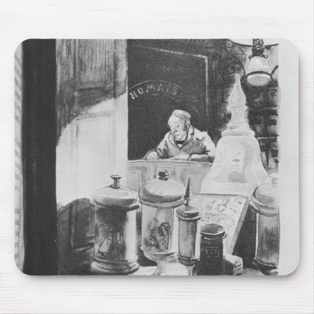 The Pharmacist Homais Mouse Pad (Front)