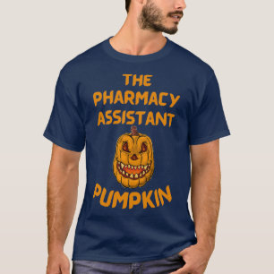The Pharmacy Assistant Pumpkin Funny Halloween Cos T-Shirt