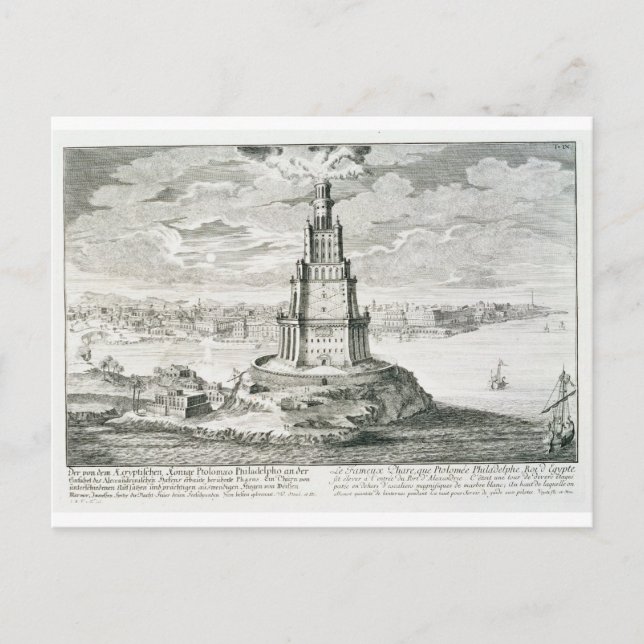 The Pharos of Alexandria, plate 9 from 'Entwurf ei Postcard (Front)