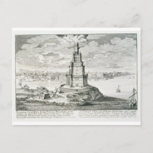 The Pharos of Alexandria, plate 9 from 'Entwurf ei Postcard