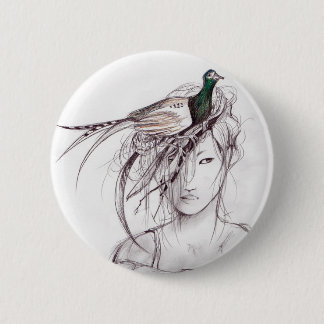 The Pheasant 6 Cm Round Badge