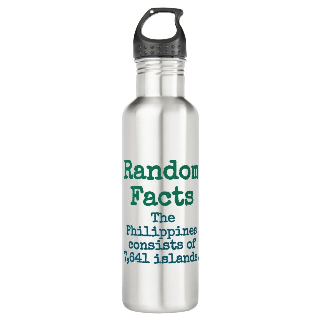 The Philippines Consists Of 7641 Islands - Trivia  710 Ml Water Bottle (Front)