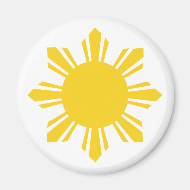 the Philippines   cropped sun, Philippines Magnet (Front)