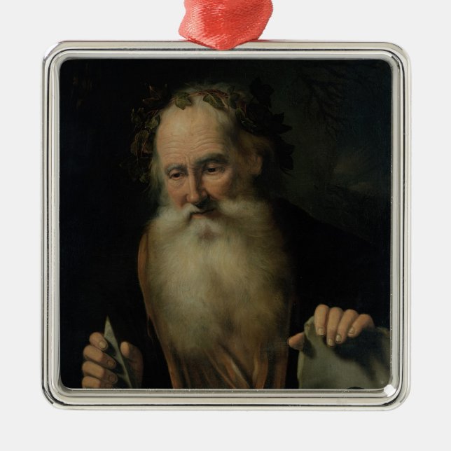 The Philosopher, 1686 Metal Tree Decoration (Front)
