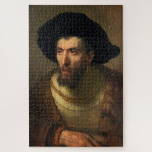 The Philosopher Rembrandt baroque portrait art Jigsaw Puzzle