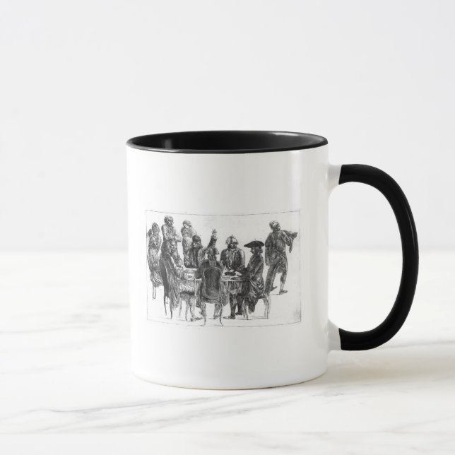 The Philosophers at Supper, c.1750 Mug (Right)