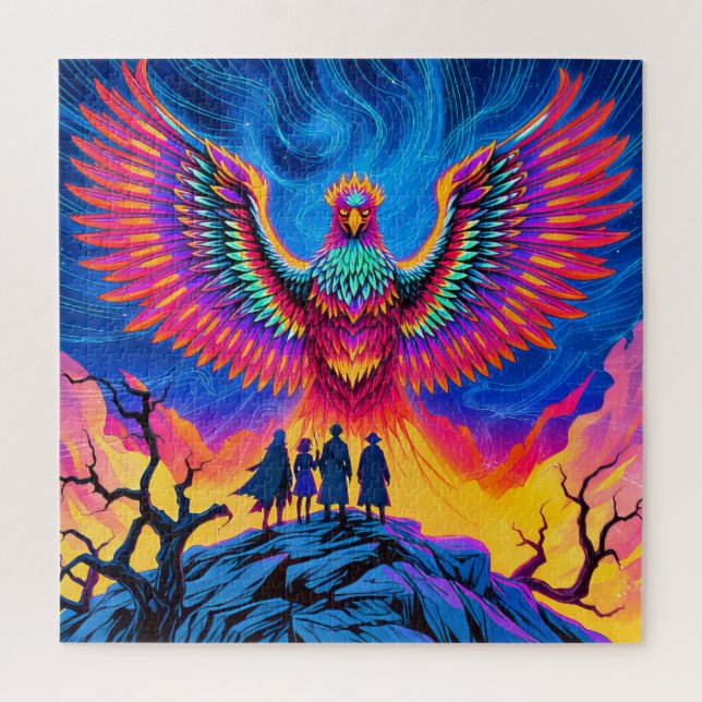 The Phoenix's Ascension Jigsaw Puzzle (Vertical)