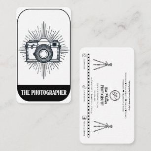 The Photographer Minimal Tarot Style Photography Business Card