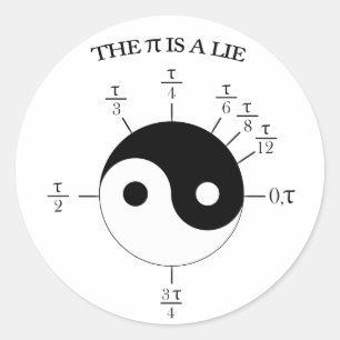 The Pi is a Lie! Classic Round Sticker