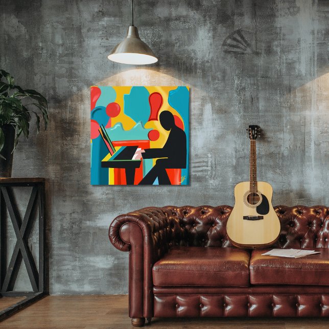 The Pianist - Original Oil Painting Photo Print (Creator Uploaded)