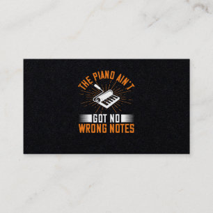 The Piano Ain’T Got No Wrong Notes 03 Business Card