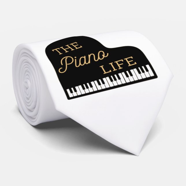 The Piano Life Grand Piano Tie (Rolled)