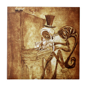 the piano player ceramic tile