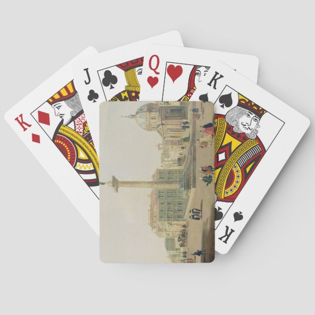 The Piazza Colonna, Rome Playing Cards (Back)