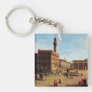 The Piazza della Signoria in Florence Key Ring