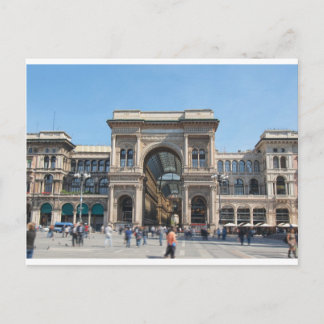 The Piazza Duomo square in Milan, Italy Postcard