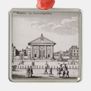 The Piazza in Covent Garden, 1647 (engraving) Metal Tree Decoration