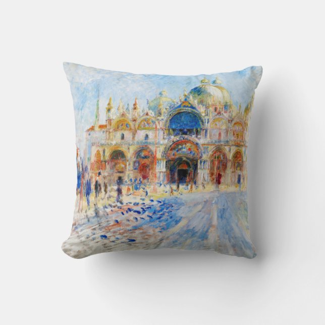 The Piazza San Marco, Renoir Cushion (Front)
