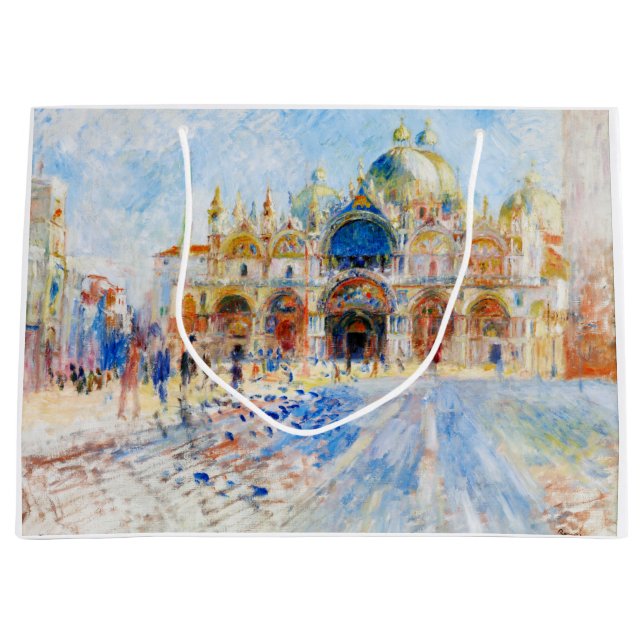 The Piazza San Marco, Renoir Large Gift Bag (Front)
