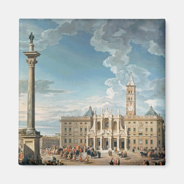 The Piazza Santa Maria Maggiore, 1752 Magnet (Front)