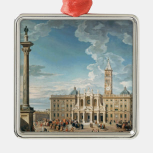 The Piazza Santa Maria Maggiore, 1752 Metal Ornament