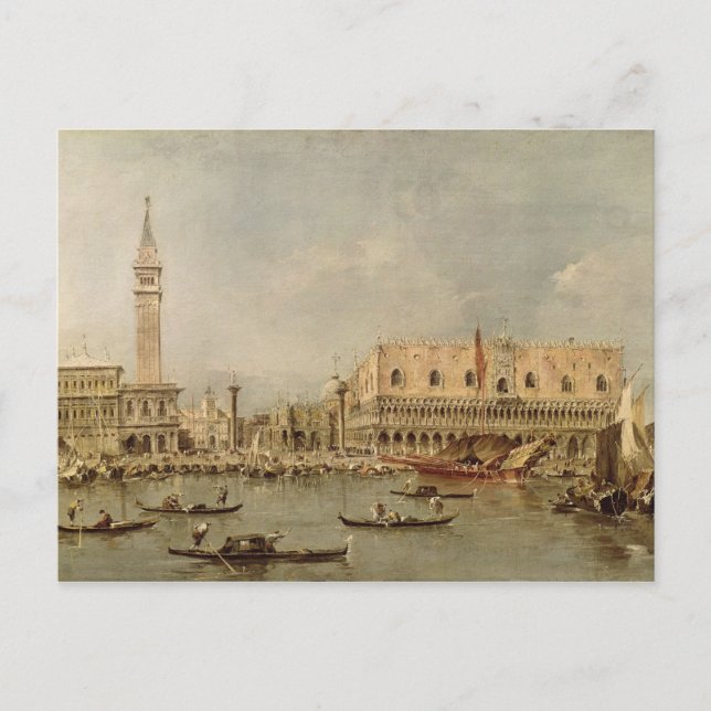 The Piazzetta and the Palazzo Ducale Postcard (Front)
