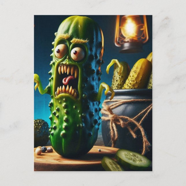 The Pickle Horror Postcard (Front)