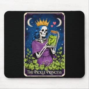 The Pickle Princess Tarot Card Lover Women Girl Mouse Pad