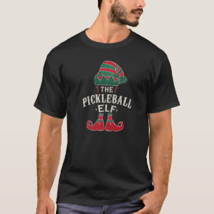 THE PICKLEBALL ELF  Match Family Elves Christmas M T-Shirt