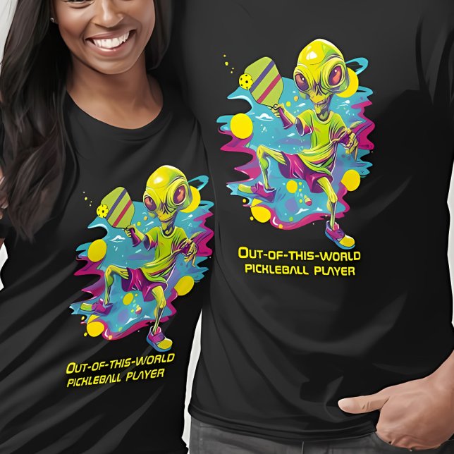 The Pickleball Invader T-Shirt (This t-shirt is pickleball meets intergalactic domination!)