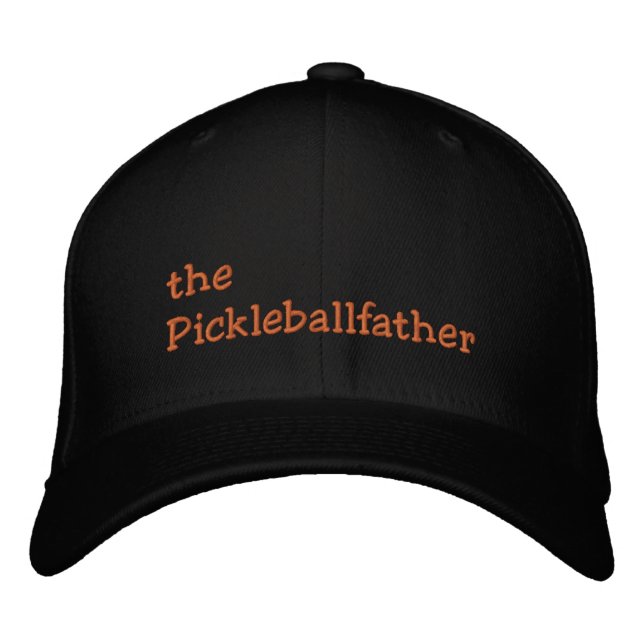 the Pickleballfather Embroidered Hat (Front)