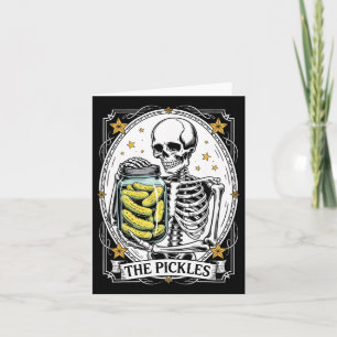 The Pickles Tarot Card Skeleton Canning Season Gar