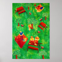 The Picnic Contemporary Art Acrylic Painting Jigsa