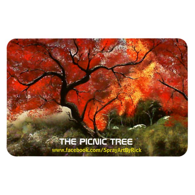 The Picnic Tree Magnet (Horizontal)