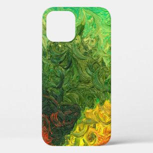 the picture painted in oil. background oil paintin iPhone 12 case