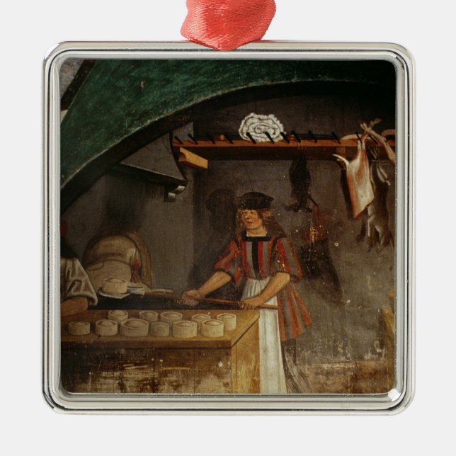 The Pie Maker Metal Tree Decoration (Front)