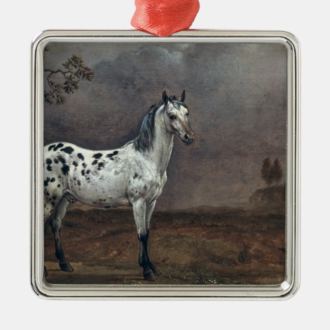 The Piebald Horse, 1653 Metal Tree Decoration (Front)