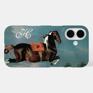 The Piebald Horse "Cehero' Rearing Monogram iPhone 16 Case